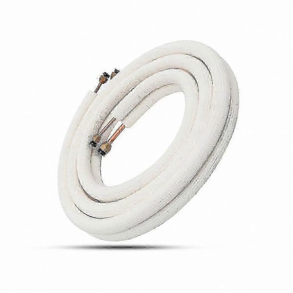 Isolerad kopparrörssats för luftkonditioneringar, 3 m längd, 1/4\" & 3/8\" storlek, VVS-komponenter