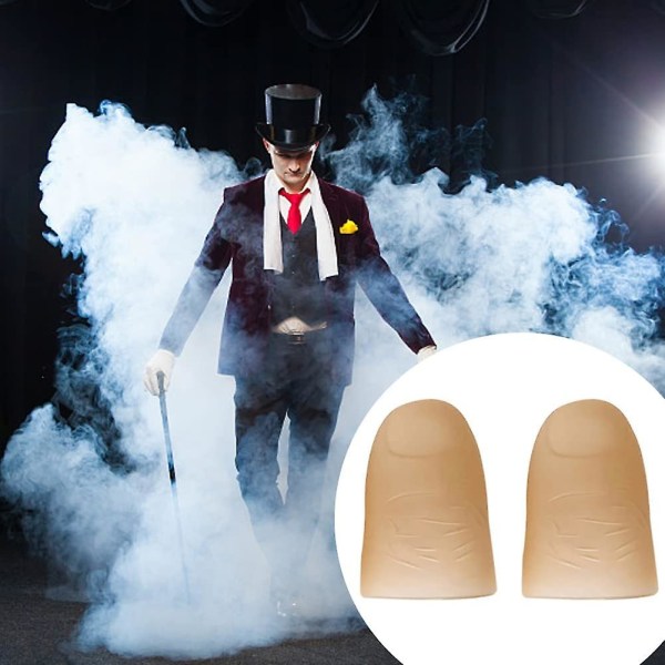 2 stk. Tommelfingerlys Magisk Fingerlys Tommelfinger LED Fingerlampe Tommelfingerlys Fest Magiske Scenetriks