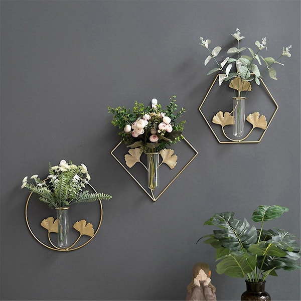 E Blommor Hängande Vas Blomma Kruka Vägg Planter Kruka Blomkruka Balkong Heminredning Vas Vägg Hydroponisk Vas Vägg Hängande As Shown
