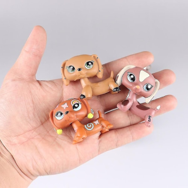 Uusi Littlest Pet Shop Eläin Nuket Tanskandoggi Kissa Mäyräkoira Toimintahahmo Näyttämömalli Tyttö Leikkimökki Lelut Lapsen Syntymäpäivälahja Gray