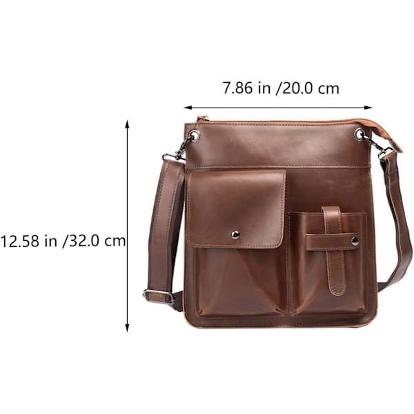 1 stk. Messenger Bag Herre Sling Bag Single- Shoulder Bag Herre Taske Crossbody Udendørs Opbevaringspung Cross- Body Bag Herre Sling Bag Crossbody
