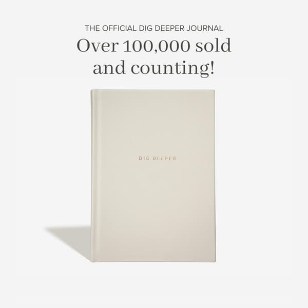 Dig Deeper Journal Graving dypt i logger 180 dager datoløs notatbok
