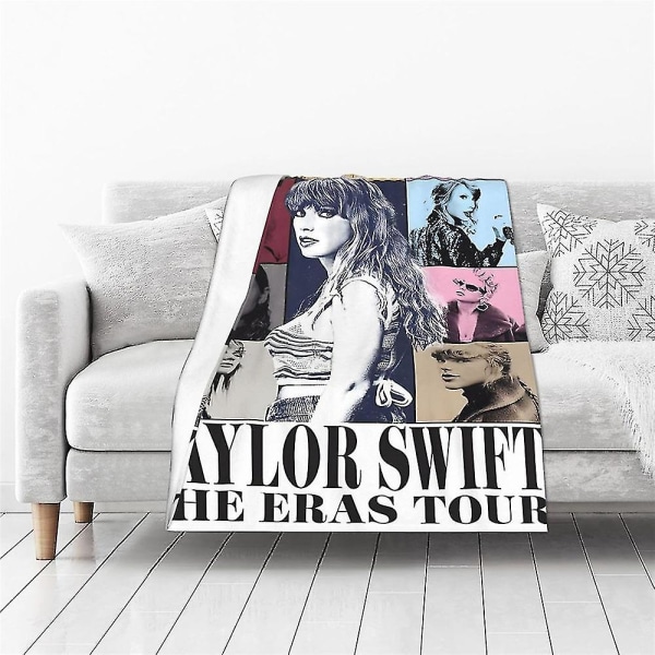 Pehmeä ja lämmin Taylor Swift The Eras Tour -peitto makuuhuoneeseen, sohvaan, juhlakoristeisiin-b 100*130
