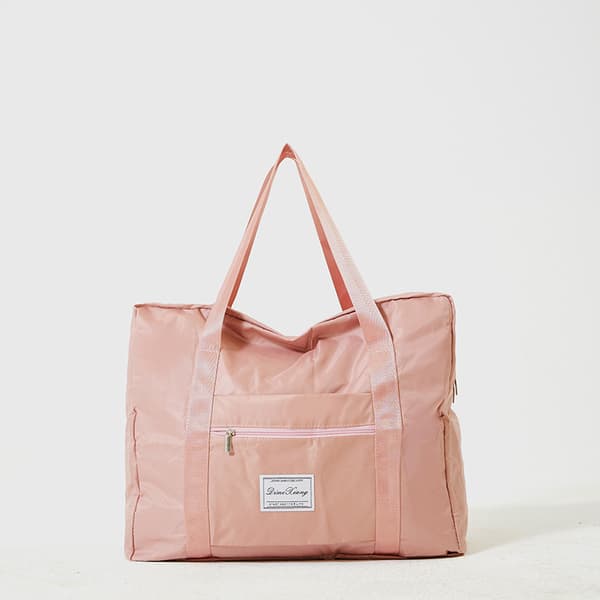 1 stor sammenleggbar reiseveske, ventepose, rosa black