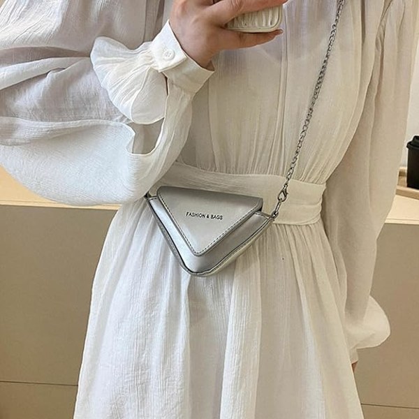 Trekant Rem Strop Taske, Slingback Taske, Kvinder Fanny Packs Lille Skuldertaske Kæde Brysttasker Slingback Taske til Kvinder