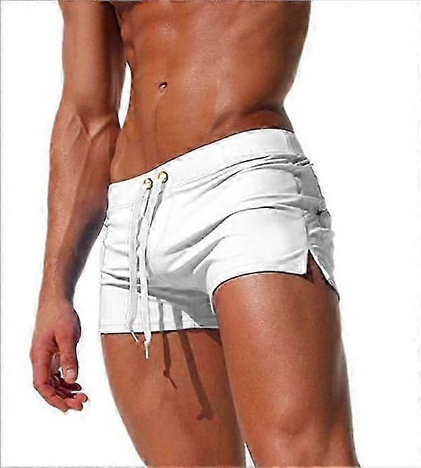 Rento miesten rantashortsit uimashortsit taskuilla white XL