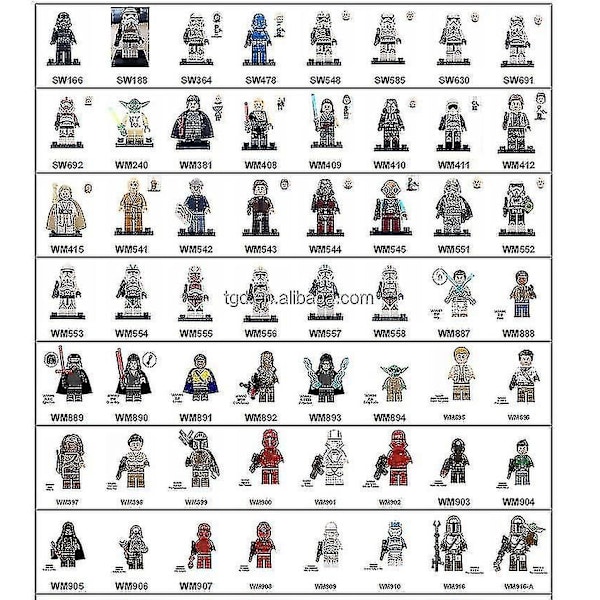 501st Legion Clone Trooper Army Sæt Mini Captain Rex Jesse Og Echo Star Captain Rex 501st Clone Trooper Wars Figurer Klodser