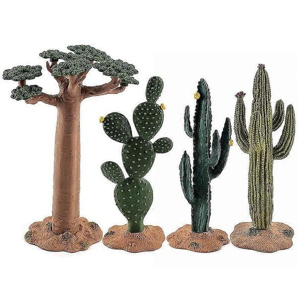 Simulerad Grön Plantering Kaktusträd Tropiskt Träd Statisk Dekor