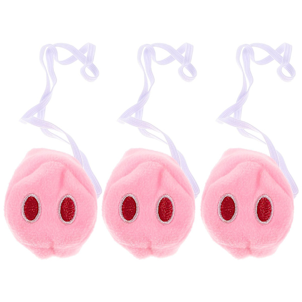 3st Plysch Gris Nose Kostym Tillbehör Djurtema Party Cosplay Gris Nose Bedårande djur Nose Prop