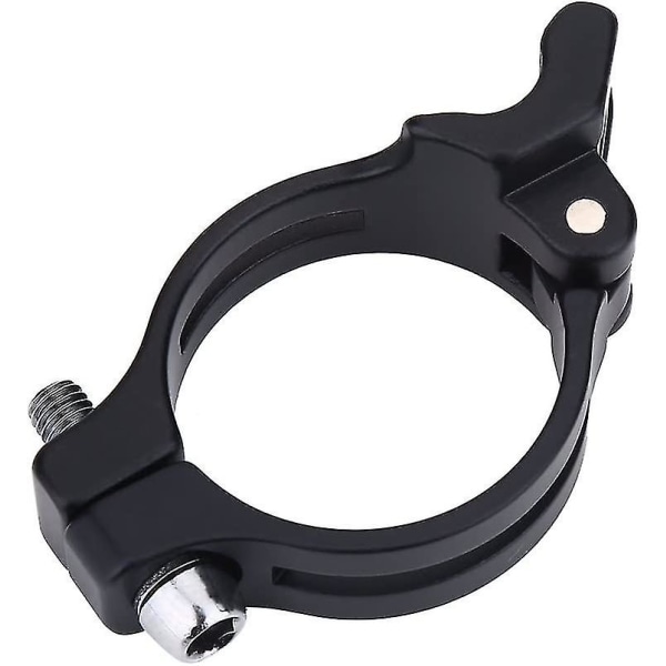 Front Derailleur Clamp, Justerbar Front Derailleur Adapter Clamp For Road Eller Mountain Bike Sykkel Tilbehør(1pc, Svart)