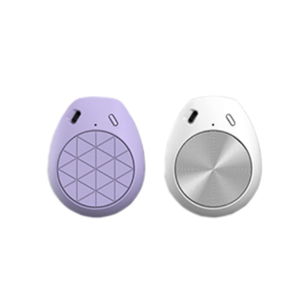 Smart innendørs Bluetooth Mini fuktighets- og temperatursensor trådløst hygrometer for sigarskap R White  Purple