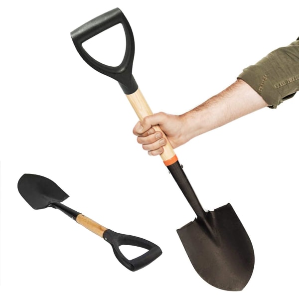 D-handtag spade plast D-handtag snöskyffel ersättning handtag snögaffel spade handtag snöskyffel trädgårdstillbehör svart 2 stycken