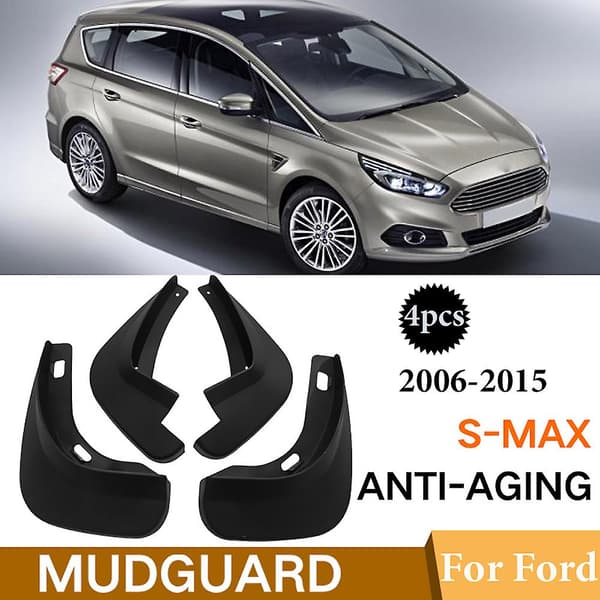 4 st. Stänkskydd för Ford S-max 2006-2015 Stänklappar Stänkskärmar 2007 2008 2009 2010 2011 2012 2013 2014