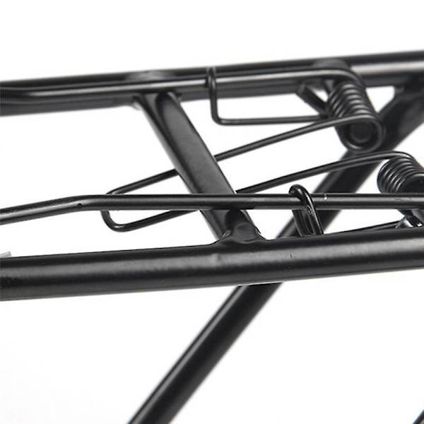 20 tommer foldbar cykelbaghylde i aluminiumslegering til foldning af cykelbaghyldedele Black