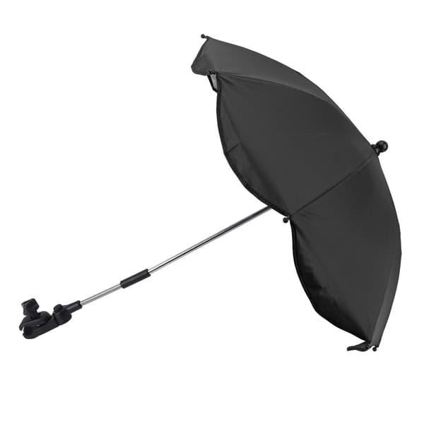 14 inch Universal Stroller Umbrella with UV Protection Adjustable Stroller Parasol Black (Silver Glue)