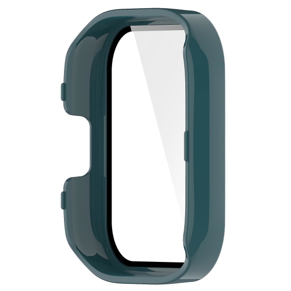 För Xiaomi Redmi Watch 3 Pc skyddande fodral med härdat glass skärmskydd Smart Watch Anti-fall Cover Green