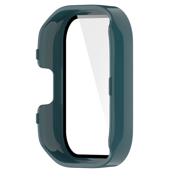 För Xiaomi Redmi Watch 3 Pc skyddande fodral med härdat glass skärmskydd Smart Watch Anti-fall Cover Green