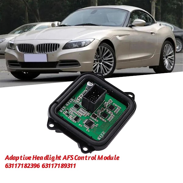 Adaptiv forlygte AFS-styreenhed til bil 63 11 7182396 til E90 E92 E93 E70 X5 E71 X6 E72 X6 E89 Z4 63117189311 Black