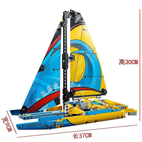 330 stk Teknisk Racing Yacht Byggeklosser Fit 42074 Race Seilbåt Montering Murstein Leker Gutt Jente Venn Bursdagsgaver