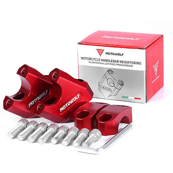 Uusi moottoripyörän 22 mm 28 mm ohjaustangon korotusnostin tankoklemmakiinnitys Hondalle Ntv650 Ntv 650 Deauville 700 Varadero 125 22mm Red