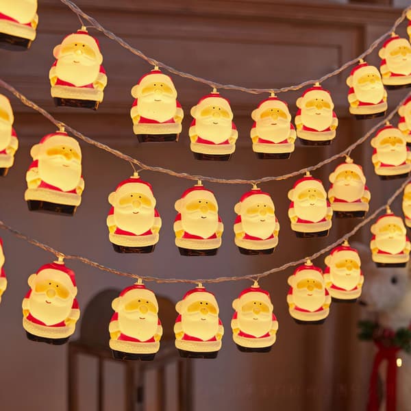 Jul-LED-ljusslinga, 3 meter, 20 lysdioder - USB-version - Alltid på