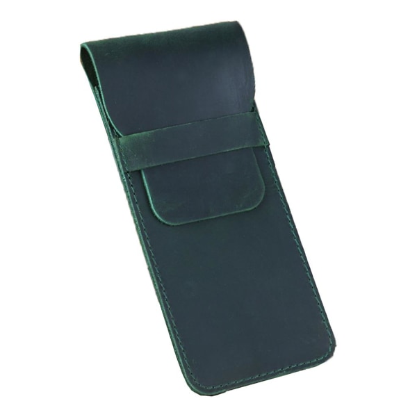 Retro læder blyant fyldepen taske pose opbevaring beskyttende ærme Cover gave