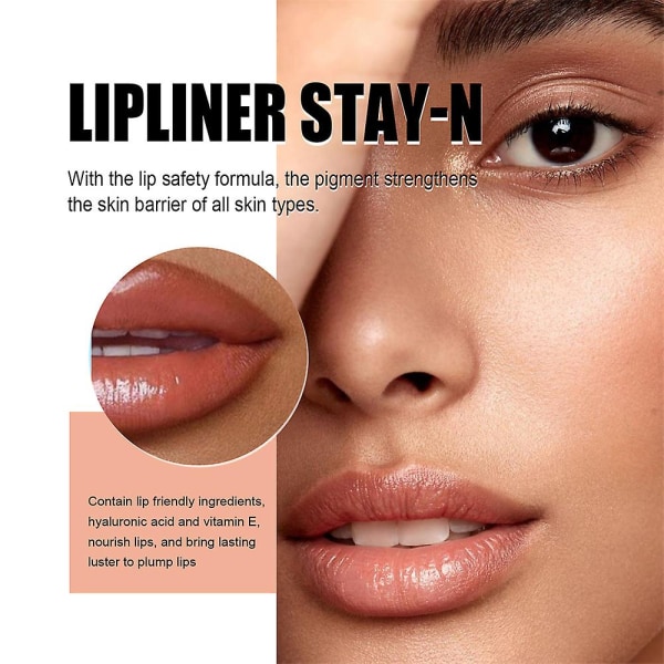 Lip Liner Peel Off Lip Tattoo Lip Stain Långvarig Stay In Makeup Närande Bästsäljare 1PC