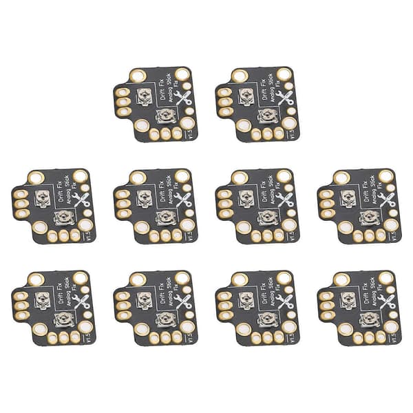 10 stk. Gamepad Joystick Drift Reparationskort Universal 3D Analog Joystick Drift Fix Mod til Spilcontrollere Sort