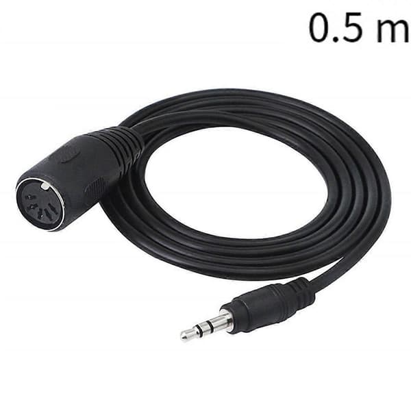 2-pak Typ-A MIDI til 3,5 mm Adapter 20 tommer Kabel, Lydkabel