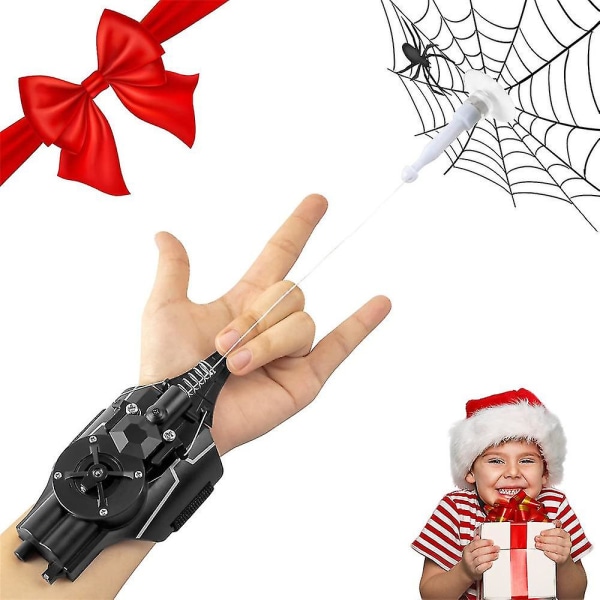 Spider Web Shooters til børn, Web Launcher String Shooters Legetøj, Cool Stuff Sjovt legetøj til superhelten Spiderman Rollespil, Gave til julefødselsdag