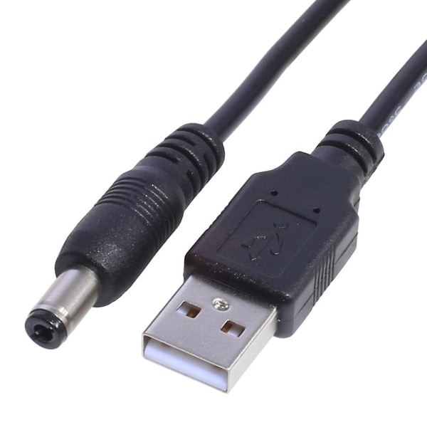 Usb til DC 1.1mm 0.7mm 1.7mm 2.5mm 5v DC Barrel Jack Strømkabel til 5v Adapter 5.5x2.5mm