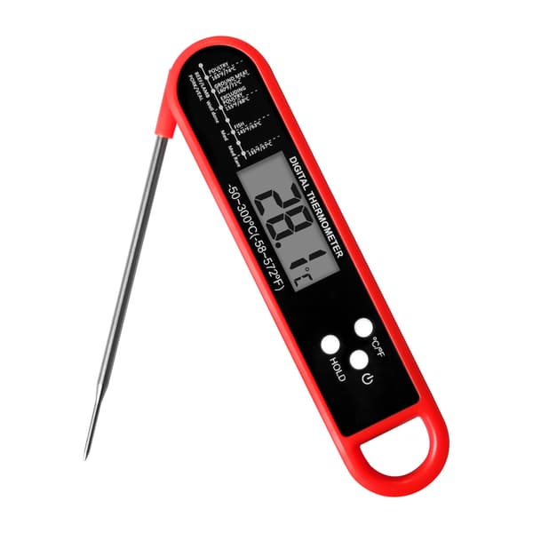 Sammenfoldeligt Madtermometer BBQ Kød Køkken Termometer Bagning Mælk Vand Termometer