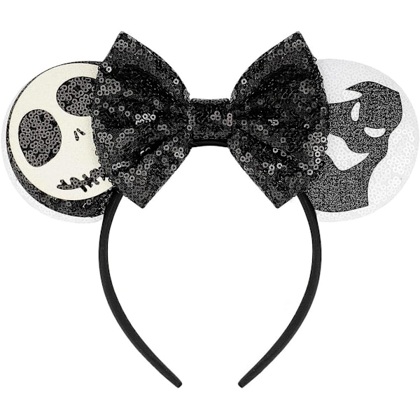 Halloween Edderkopp Hodebånd Gresskar Hodebånd Hodeskalle Hodeplagg De Dødes Dag Mickey Mouse Ører Hår Krage Voksen Kostyme Ghost Headbands