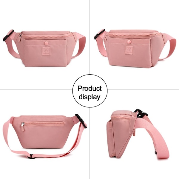 Vattentät Midjeväska Dam Fanny Pack Mobiltelefonväska black