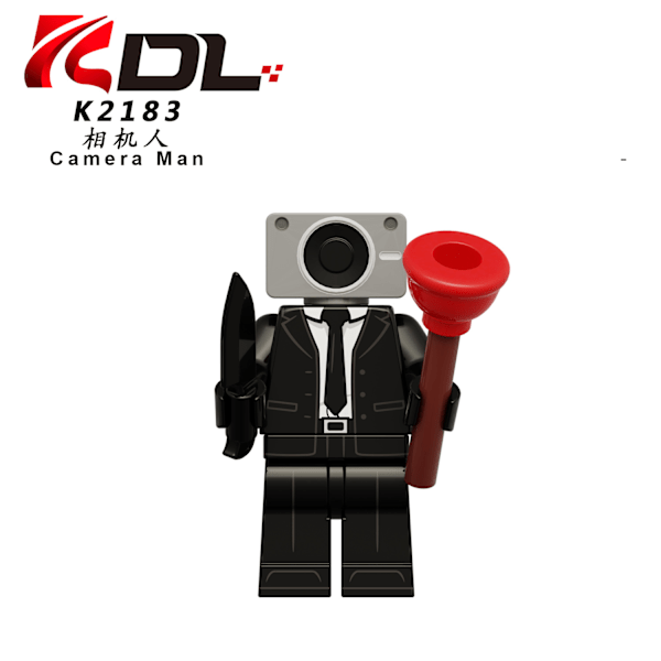 KDL825 TV filmspil UFO menneskelignende ophængt toiletkamera menneskelig samling byggeklodser minifigur legetøj