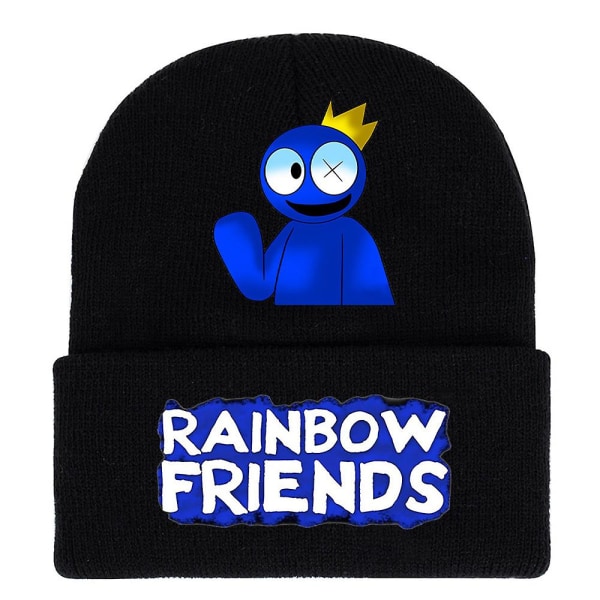 Roblox Rainbow Friends Unisex-neulehattu neulottu pipo talvi rento kallohiihtolakki miehille naisille B