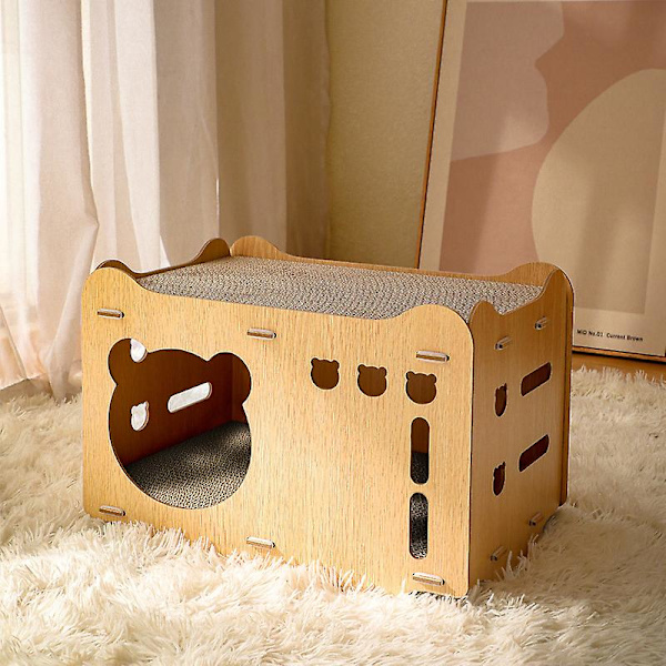 Wood Cat House Cat Nest Cat Catch Board B