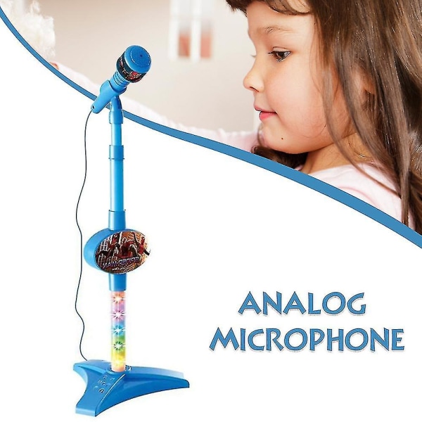 Barnemikrofon med stativ Karaoke Sang Musikk Instrument Leke Spider