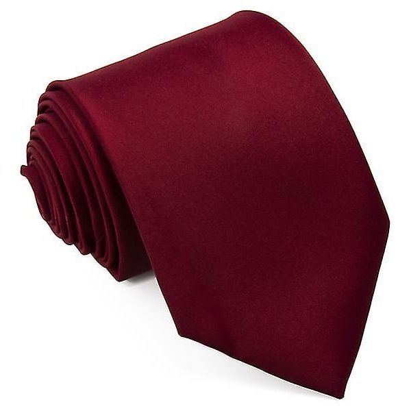 Slips til mænd satin slips - herre ensfarvet hals slips formel, bryllup, fester