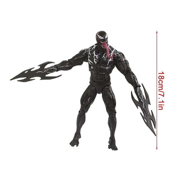 Venom Spider-Man Actionfigur Legetøj Yamaguchi Marvel Legends Serie Samling Model Med Udskiftningssæt