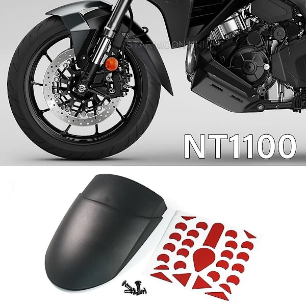 Frontskjermforlenger for Honda NT1100 2022 - NT 1100 Tilbehør Skjermforlengelse Forleng Mudguard Sprutbeskyttelse NT1100 Front Fender