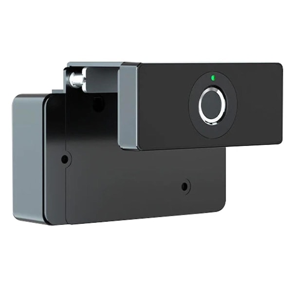 Laatikko Smart Elektroniset Sormenjälkilukot Arkistokaapin lukko Säilytyskaappi Print Huonekalut Smart Door Lock Black