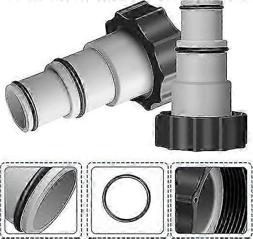 Poolpumpslangadapter 32-38 mm för Intex poolfiltreringssystem