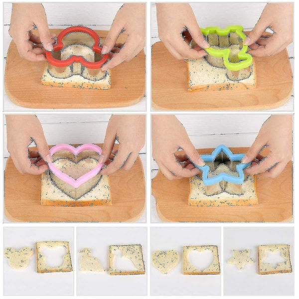 Cookie Cutters For Kids 10 Stk, Sandwich Cutters Niuniu