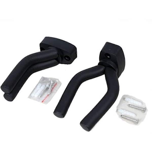 Gitarrhängare för Vägg Gitarr Väggfäste Stativ 2-pack Håll Gitarr Väggkrok Hållare Fäste Display Gitarr Väggstativ Rack Fäste Passar De Flesta Gitarrer Bas Acce