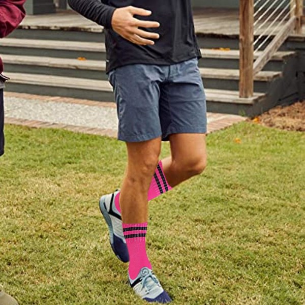 Over-the-knee Fotballsokker-gli og slitasjebestandige sportssokker pink