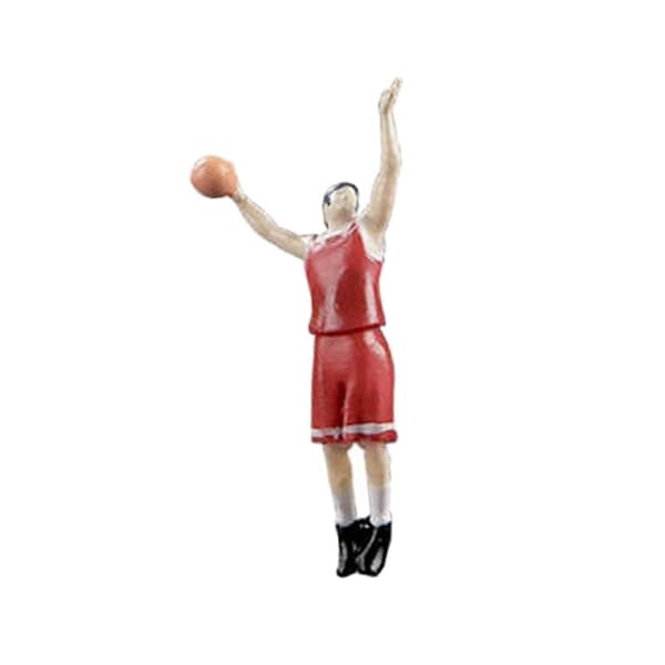 Basketballspiller Dukke Simulation Miniature Legetøj til Rollespil Style A optional