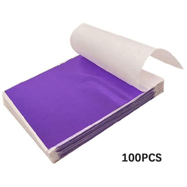 Guldfoliepapir Dekorative Guldfolieark til Møbelmaling Purple