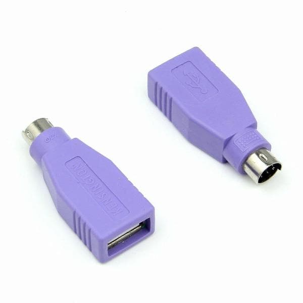USB PS/2 Han til USB Hun Konverter Adapter til Mus & Tastatur PS2