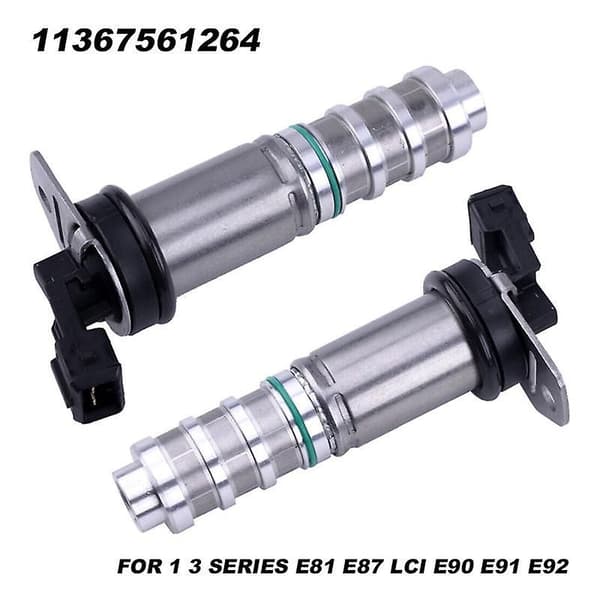 2 stk. Benzin N43 Nomakselaksel Solenoidventil til 1 3 Serie E81 E87 E90 E91 E92 11367561264 Silver  Black